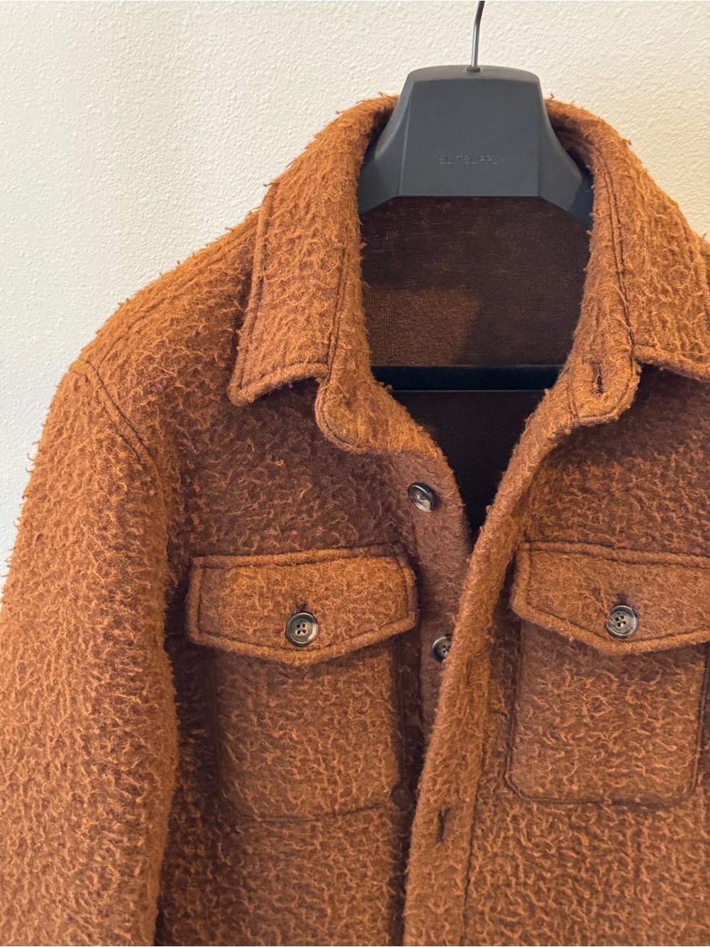 Manuel Ritz Brown/Tan Shirt Jacket - Picture 5 of 16
